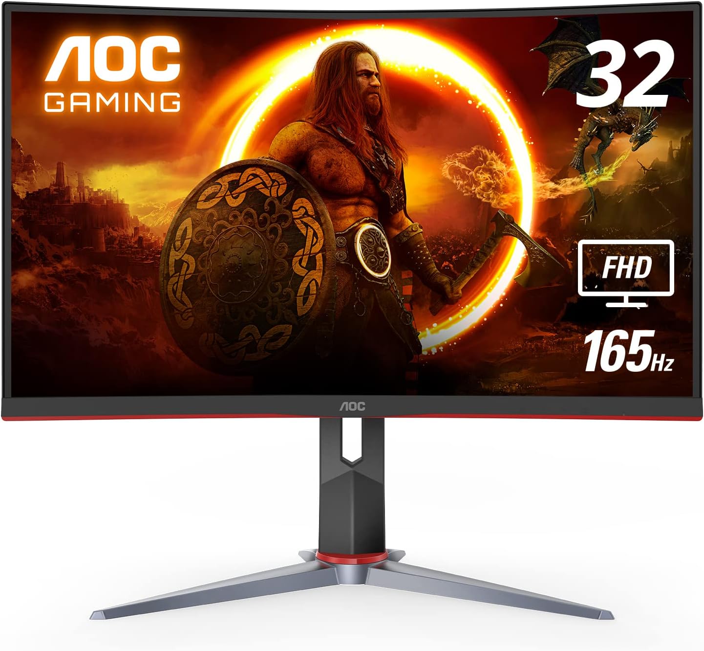 AOC C32G2 32" Curved Frameless Gaming Monitor