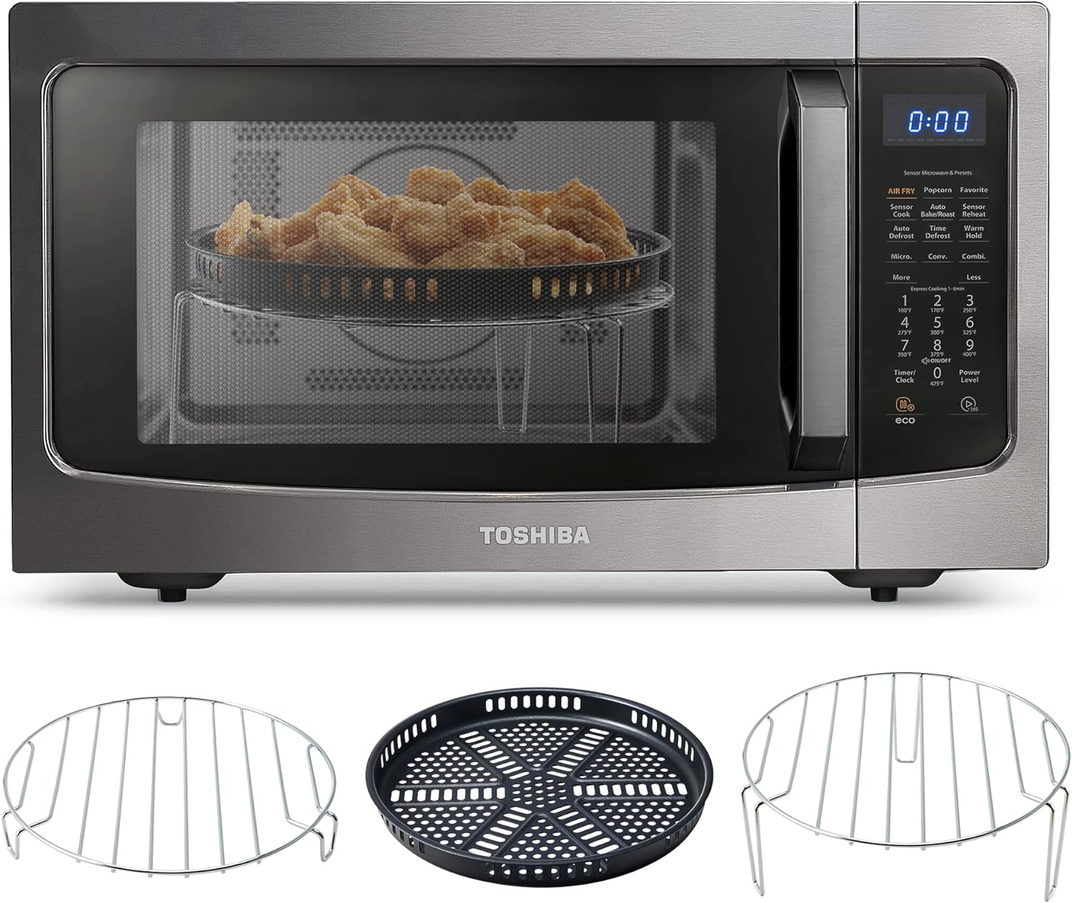 TOSHIBA 4-in-1 ML-EC42P(BS) Countertop Microwave Oven