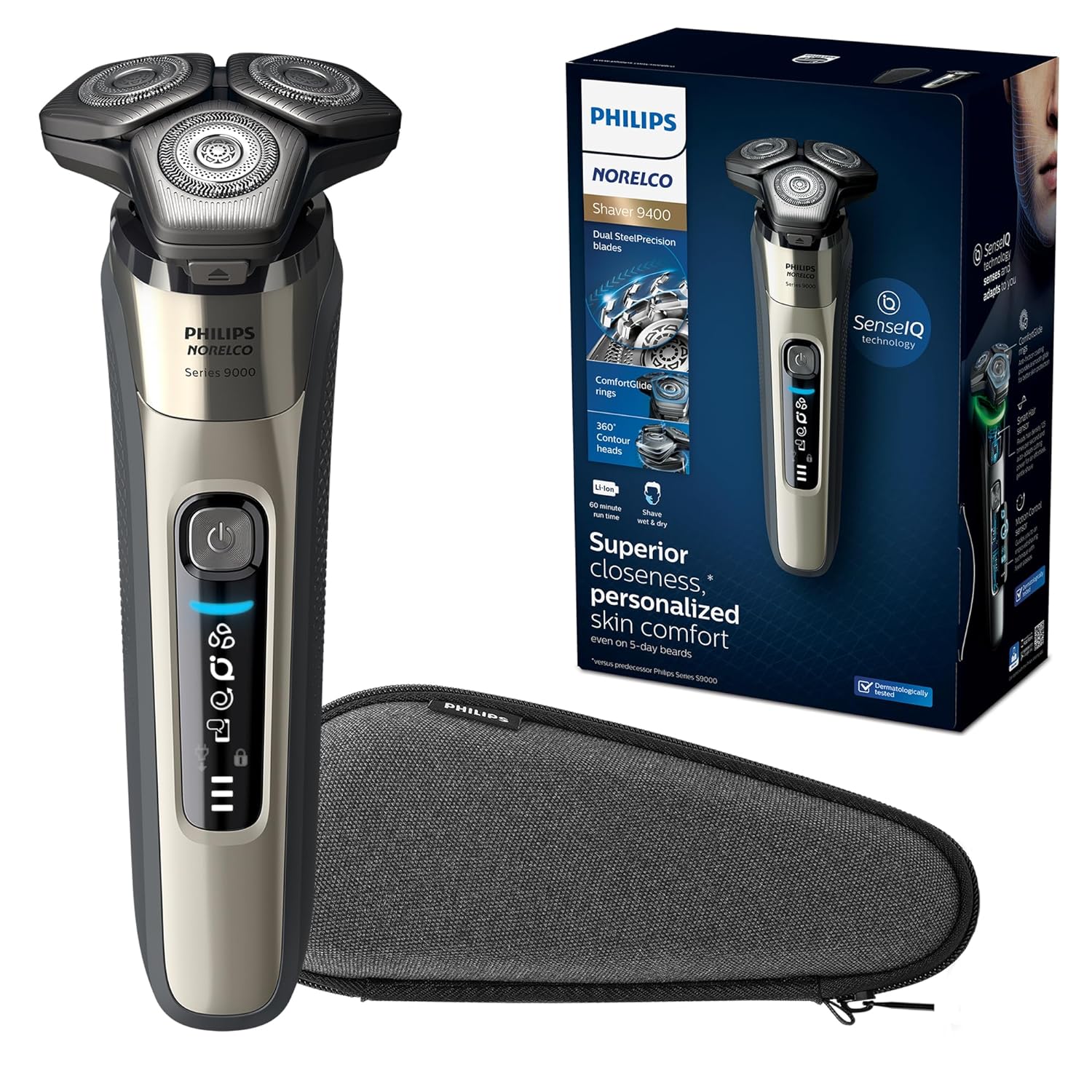 Philips Norelco 9400 Rechargeable Wet/Dry Electric Shaver 