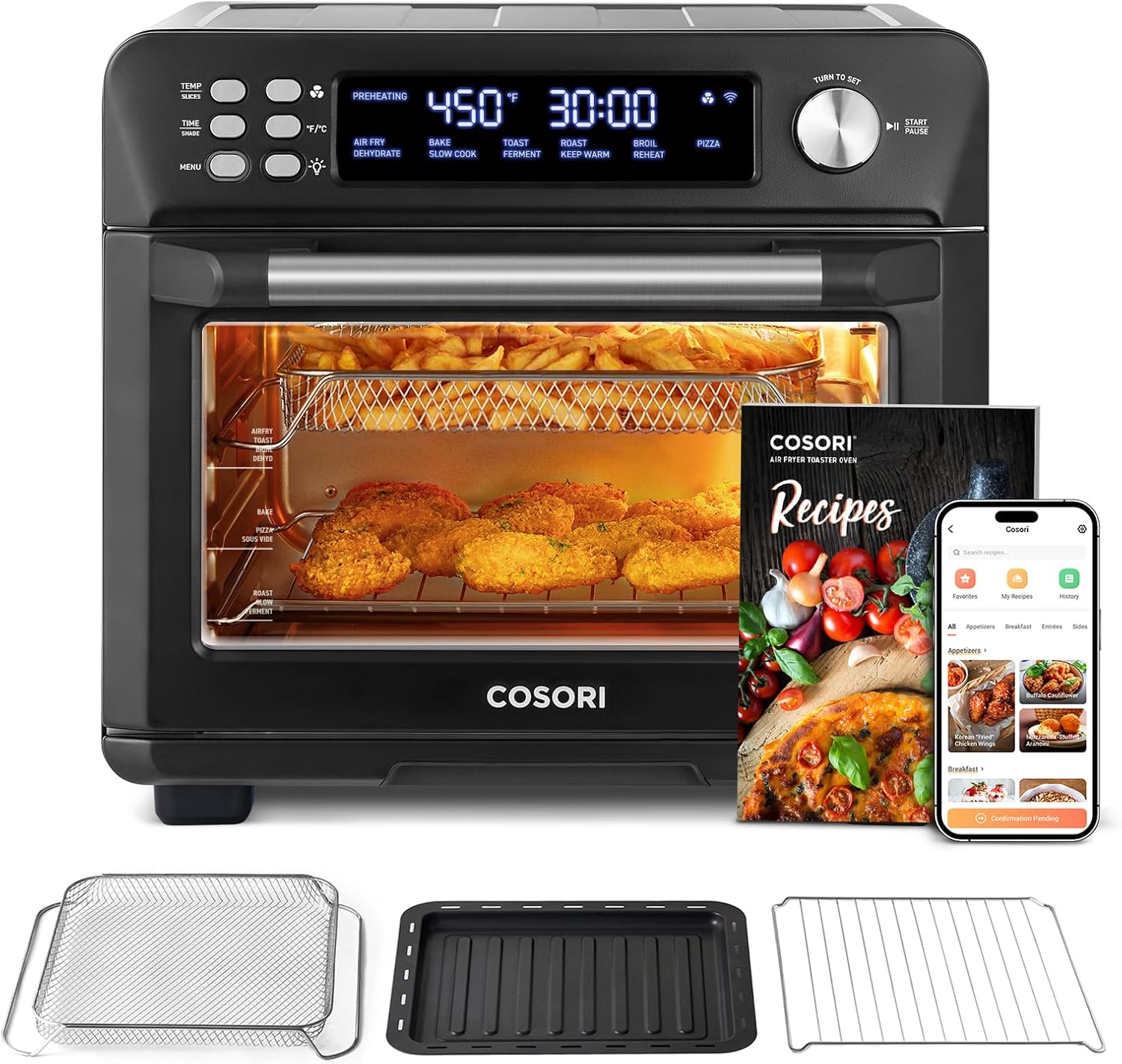 COSORI Air Fryer Toaster Oven Combo, 11-in-1 – 26QT 