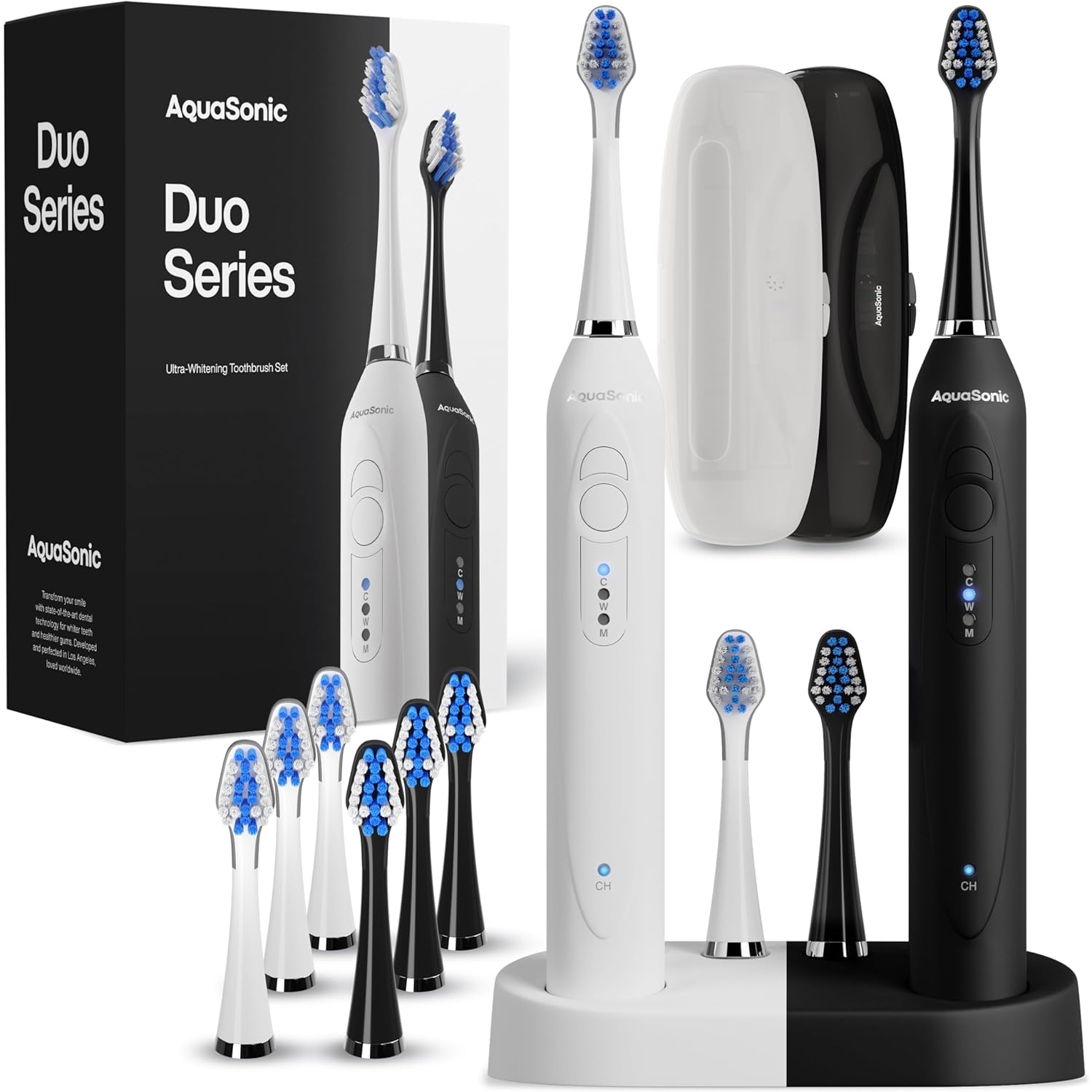 AquaSonic Duo – Dual Handle Ultra Whitening Toothbrushes