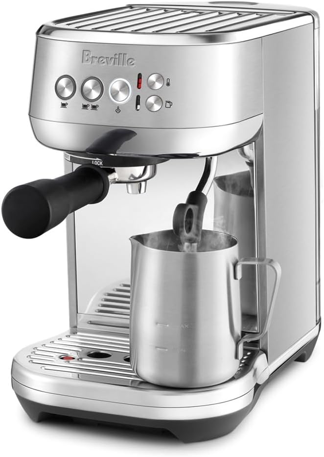 Breville the Bambino Plus Espresso Machine with Auto Milk Frother, BES500BSS, Brushed Stainless Steel 