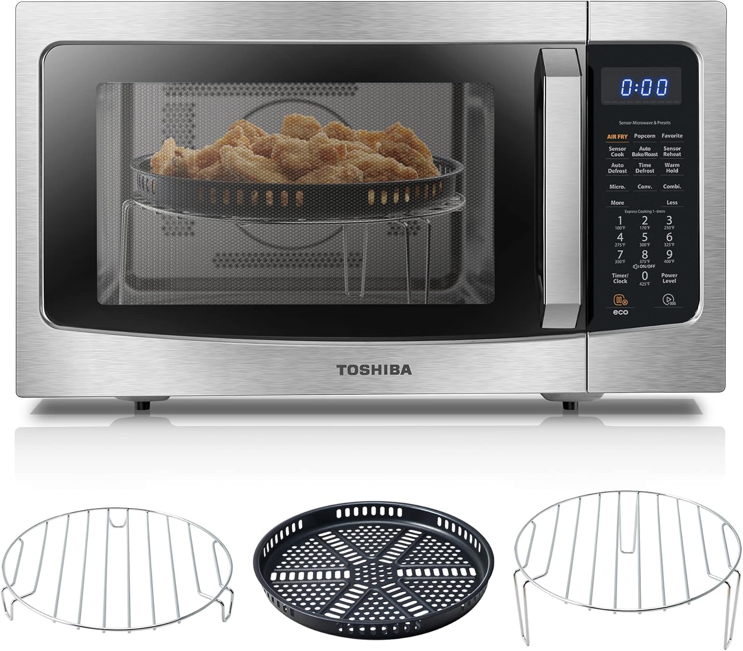 TOSHIBA 4-in-1 ML-EC42P(SS) Countertop Microwave 