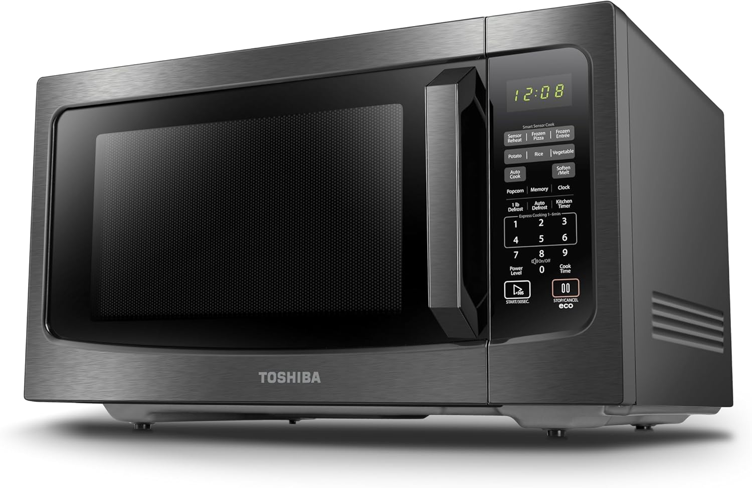 TOSHIBA ML-EM45P(BS) Countertop Microwave with Smart Sensor 