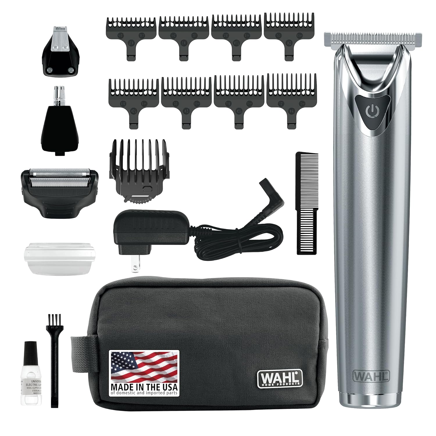 Wahl USA Stainless Steel Lithium Ion 2.0+ Beard Trimmer 