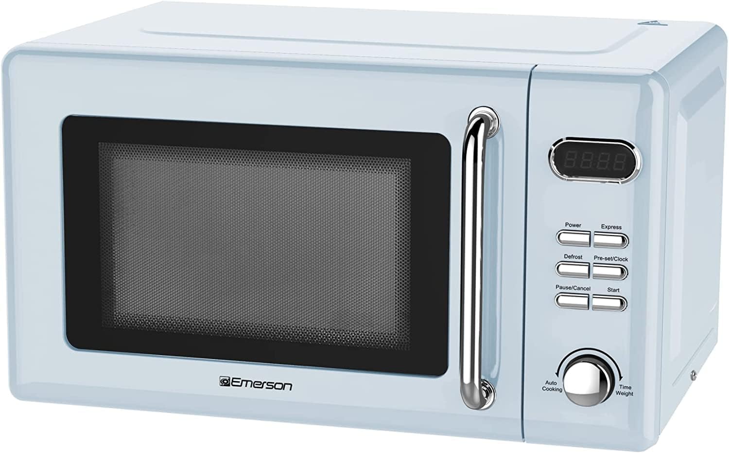 Emerson MWR7020BL Retro Compact Countertop Microwave 