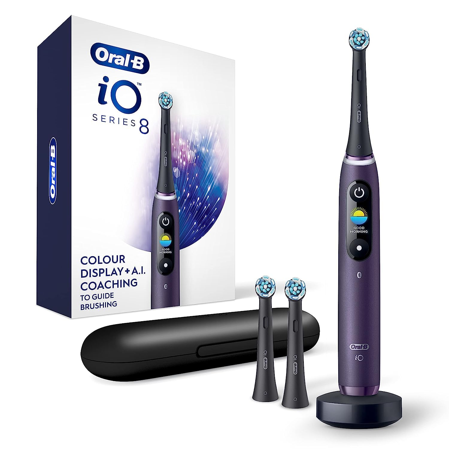 Oral-B iO Series 8 Electric Toothbrush, Violet Ametrine